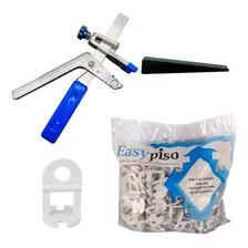 300 Clips Niveladores De Porcelanato + 100 Cunhas + Alicate Foto mini 1