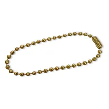 300 Corrente De Bolinha Ferro Canoa 7cm Chaveiro Confecção Cor Dourado Corrente Bolinha 7cm 300 Foto mini 1