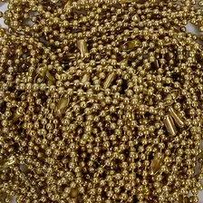 300 Corrente De Bolinha Ferro Canoa 7cm Chaveiro Confecção Cor Dourado Corrente Bolinha 7cm 300 Foto mini 2