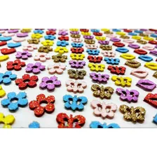 300 Mini Adesivos Pet Piercings Lacinhos Eva Glitter Petshop Foto mini 4