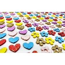 300 Mini Adesivos Pet Piercings Lacinhos Eva Glitter Petshop Foto mini 2