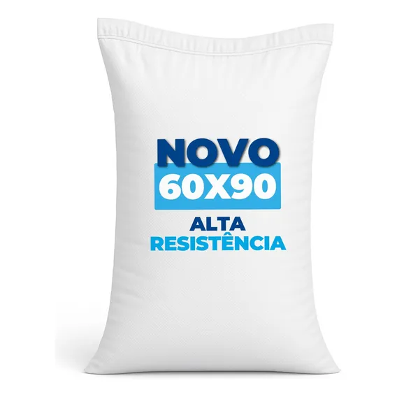 300 Sacos De Ráfia 60x90 Convencional Entulho Areia Cor Branco Foto 1