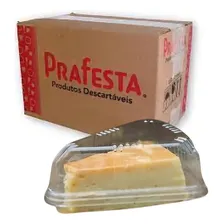 300un Embalagem Mini Fatia De Bolo Pudim Torta Descartável Foto  mini 1