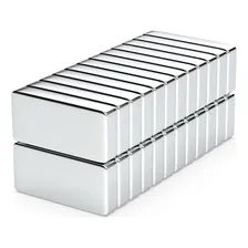 30pcs. Imã De Neodimio Retangular 20x10x4mm - N35 Foto  mini 1