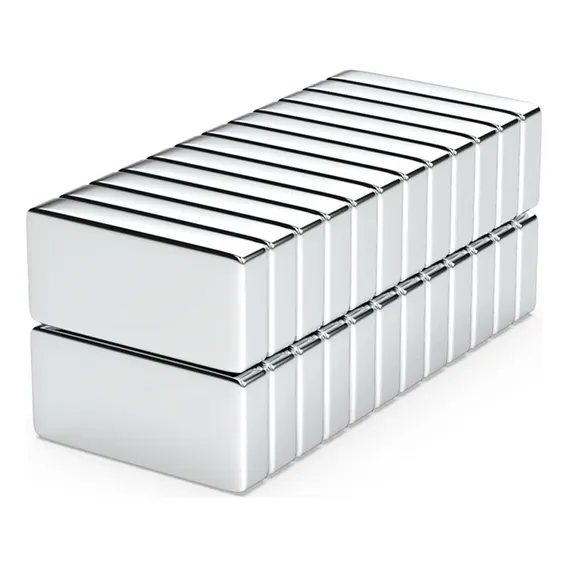 30pcs. Imã De Neodimio Retangular 20x10x4mm - N35 Foto 1