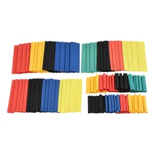 328pcs Tubo Espaguete Isolante Termo Retrátil Contrai Calor Foto mini 3
