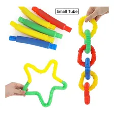 38 peças (por atacado) Pop Toys Fidget Tubes cor azul Foto mini 3