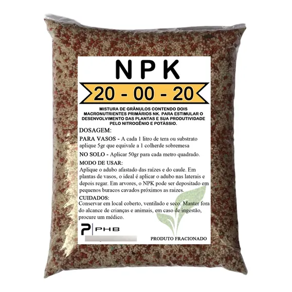 3kg Adubo Fertilizante 20.00.20 Hortaliça Gramado FrutÃfera Foto 1