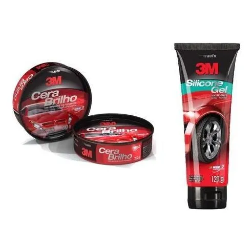 3M Cera Brilho cera pasta 200g Kit Foto 1