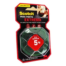 3m fita dupla face 24mm x 2m scotch 5kg extrema fixa forte Foto mini 1