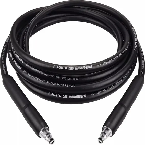 3mts Mangueira CompatÃvel Lavadora Pressão Black Decker Bw14 Cor Preto Foto 1