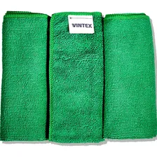 3un Flanela Pano Microfibra Limpeza Automotiva 40x35vonixx Cor Verde Foto mini 1