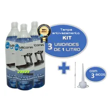 3un Jac Silicone Lubrificante 1 L Puro Pr贸prio Para Esteira Foto mini 3