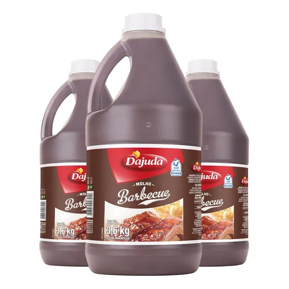 3un Molho Barbecue Dajuda 3,6kg Para Restaurante Foto 1
