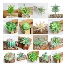 3un Planta Suculenta Artificial Decoração Vasinhos Arranjos Foto mini  2
