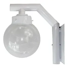 3x Arandela Luminária Colonial C/ Globo Transp. 210 Branca Estrutura Branco 110v/220v Foto mini 1