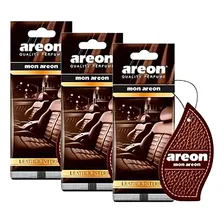 3x Aromatizante Mon Leather Interior Areon Foto mini 1