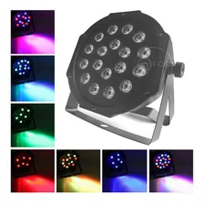3x Canhão Refletor Par64 Led 18x1w Cree Rgb Dmx Dj Festas 110v/220v Foto mini 4