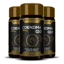 3x Coenzima Q10 100mg 60caps Hf Suplementos Foto mini 1