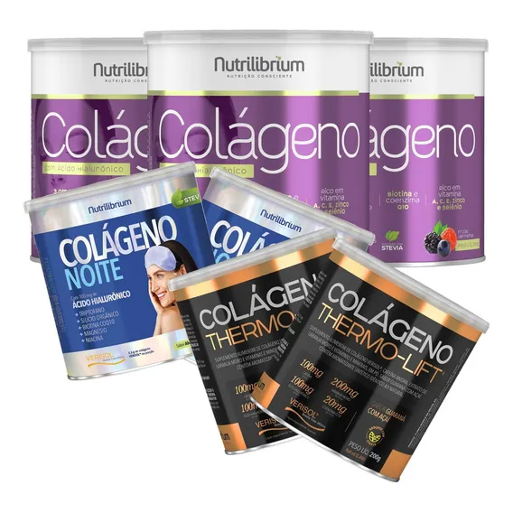 3x Colágeno Verisol + 2x Colágeno Thermo + 2x Colágeno Noite Sabor Variado Foto 1