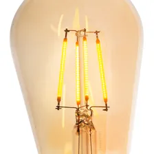 3x Lâmpada Retrô Filamento Led Dimerizável Edison 110 220 4w Luz 2300 110V Foto mini  2