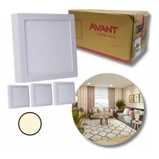 3x Painel Plafon Led 18w Quadrado Sobrepor 4000k Neutro Foto mini 4