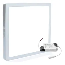 3x Painel Plafon Led 18w Quadrado Sobrepor 4000k Neutro Foto mini  2