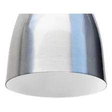 3x Pendente Soft Copo Lustre Luminária Estrutura Escovado com interno Branco 127/220V Foto mini 4