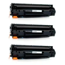 3x Toner 285a Compatível Para Uso Em Pro M1132 Mfp Tinta Preto Foto  mini 1