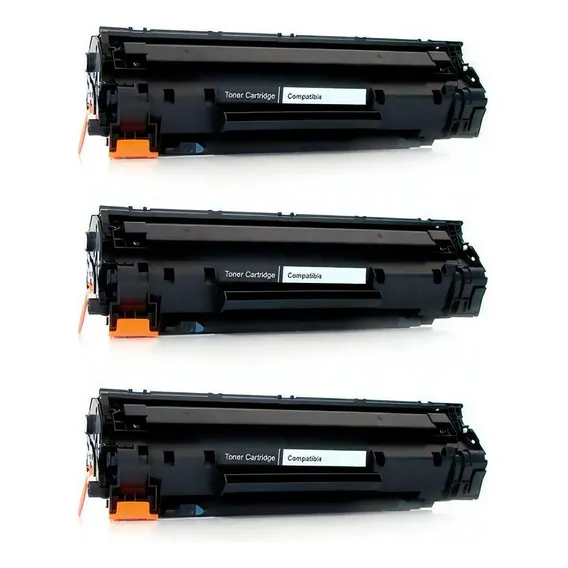 3x Toner 285a Compatível Para Uso Em Pro M1132 Mfp Tinta Preto Foto 1