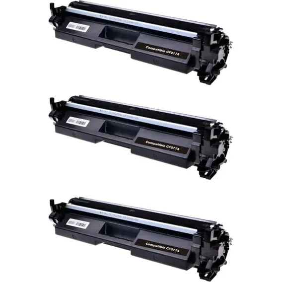 3x Toner CompatÃvel 17a Cf217a 217a Cf217 M102 M130 Com Chip Foto 1
