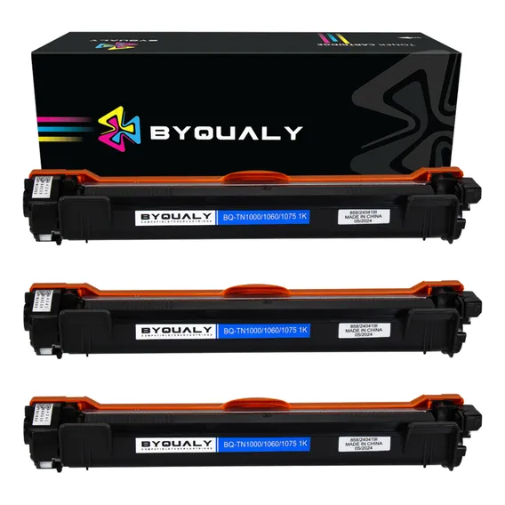 3x Toner Compativel Brother Tn1060 Tn1000 Hl1112 Hl1202 Tinta Preto Foto 1