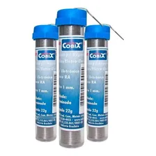 3x Tubo Solda Estanho 1mm 63x37 1.0mm C/ Fluxo - Cobix Foto mini 1