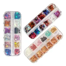 3x12un Strass Para Decoração De Unha Nail Arte Pedrinhas Cor Kit 302 Foto mini 2