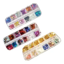 3x12un Strass Para Decoração De Unha Nail Arte Pedrinhas Cor Kit 302 Foto mini 1