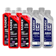 4 Aditivo Radiador Radiex Rosa + 4 Agua Desmineralizada Foto  mini 1