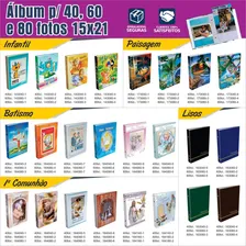4 Albuns Fotográficos Batismo 15x21/ 40 Fotos = 160fotos Foto mini 4