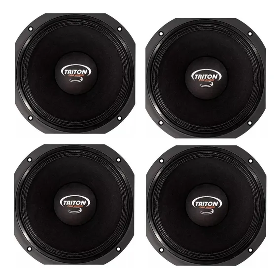 4 Alto Falante Médio Triton 8 Pol 8xrl400 8ohms 200wrms Pro Foto 1