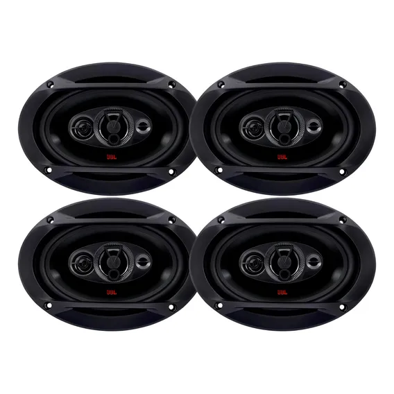 4 Alto Falantes Jbl 6x9 69qdfx110 Triaxial 110w Rms Cada Cor Preto Foto 1