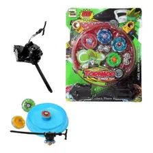 4 Beyblade Metal Blayblade Lançador Arena Brinquedo Pião Cor Colorido Foto mini 1