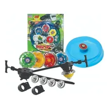 4 Beyblade Metal Blayblade Lançador Arena Brinquedo Pião Cor Colorido Foto mini 2