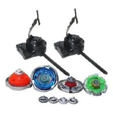4 Beyblade Metal Led 5d + Lançador + Pião Tornado Com Arena Foto mini  2