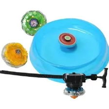4 Beyblade Metal Led 5d + Lançador + Pião Tornado Com Arena Foto mini  3