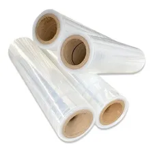 4 Bobinas Filme Stretch 3kg 500x0,25 Virgem - 4 Rolos Foto mini 1