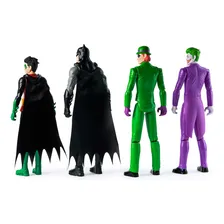 4 Bonecos Batman, Coringa, Charada E Robin De 30cm - Batman Foto mini  3