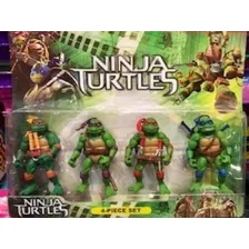 4 Bonecos Tartarugas Ninjas & Acess贸rios Brinquedo Infantil Foto mini 3