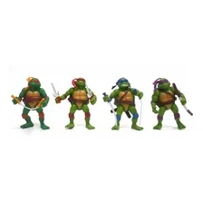 4 Bonecos Tartarugas Ninjas & Acess贸rios Brinquedo Infantil Foto mini 1