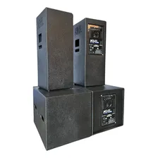 4 Caixas Amplificada Ativa + Passiva 2x12 Sub 18 3200w Cor Preto 100v/240v Foto mini  2
