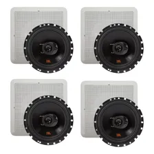 4 Caixas De Embutir Arandelas Quadrada Jbl Flex 50w Rms Cor Branco Foto  mini 1