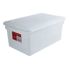 4 Caixas Organizadoras Bioprátika Multiuso Pleion 8l C/tampa Cor Branco Foto mini 2